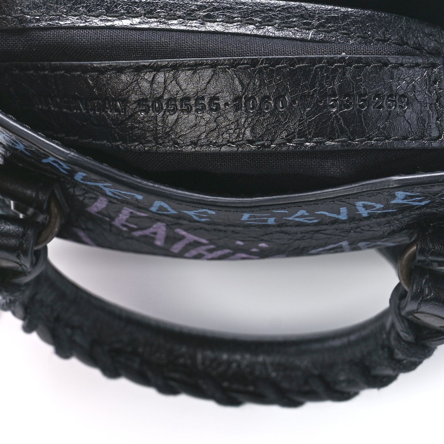 Agneau Graffiti Classic Hardware Nano City Black Multicolor