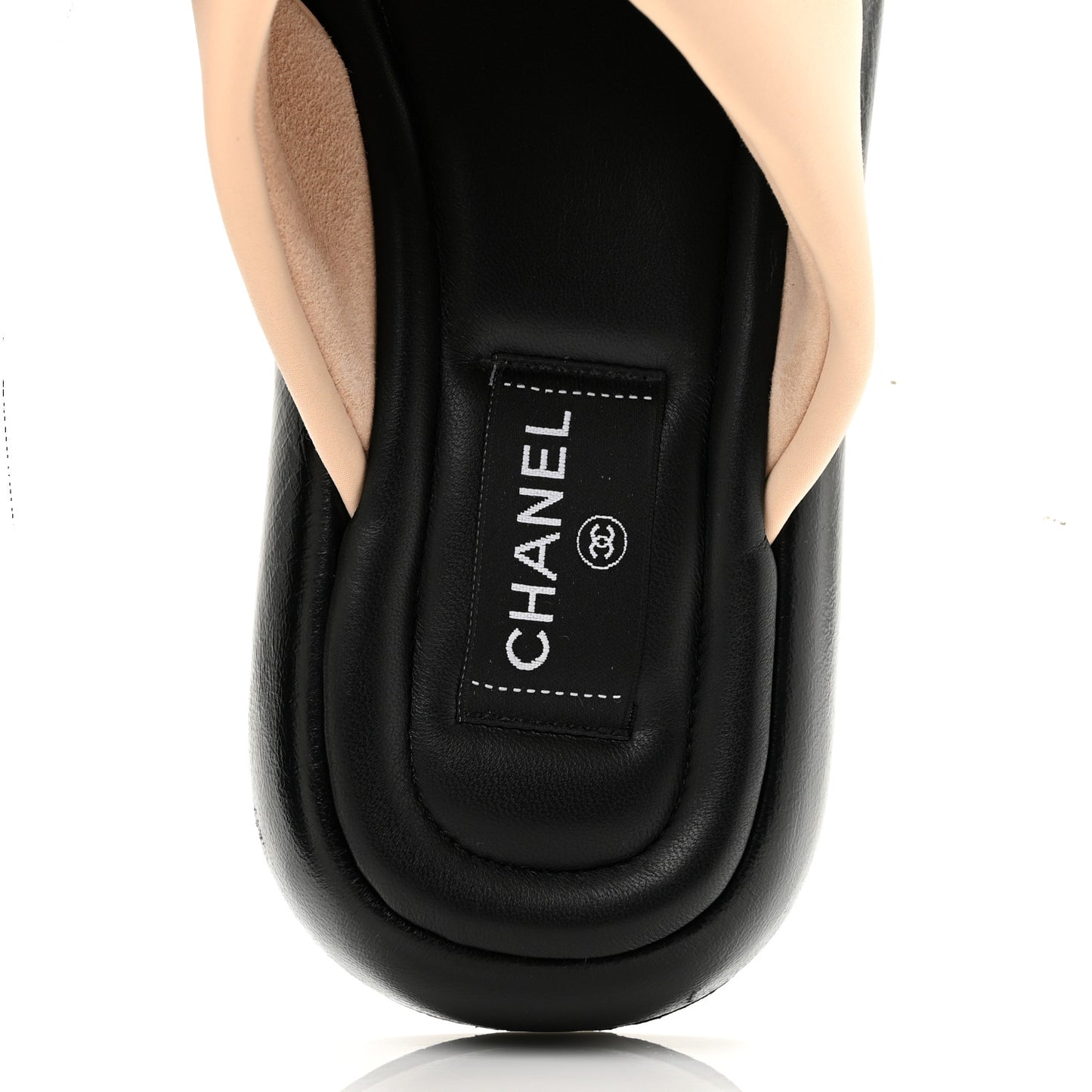 Fabric CC Mules Sandals 40 Light Beige