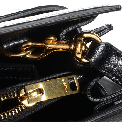 Saint Laurent Grained Calfskin Small Sac De Jour Black 10 of 10