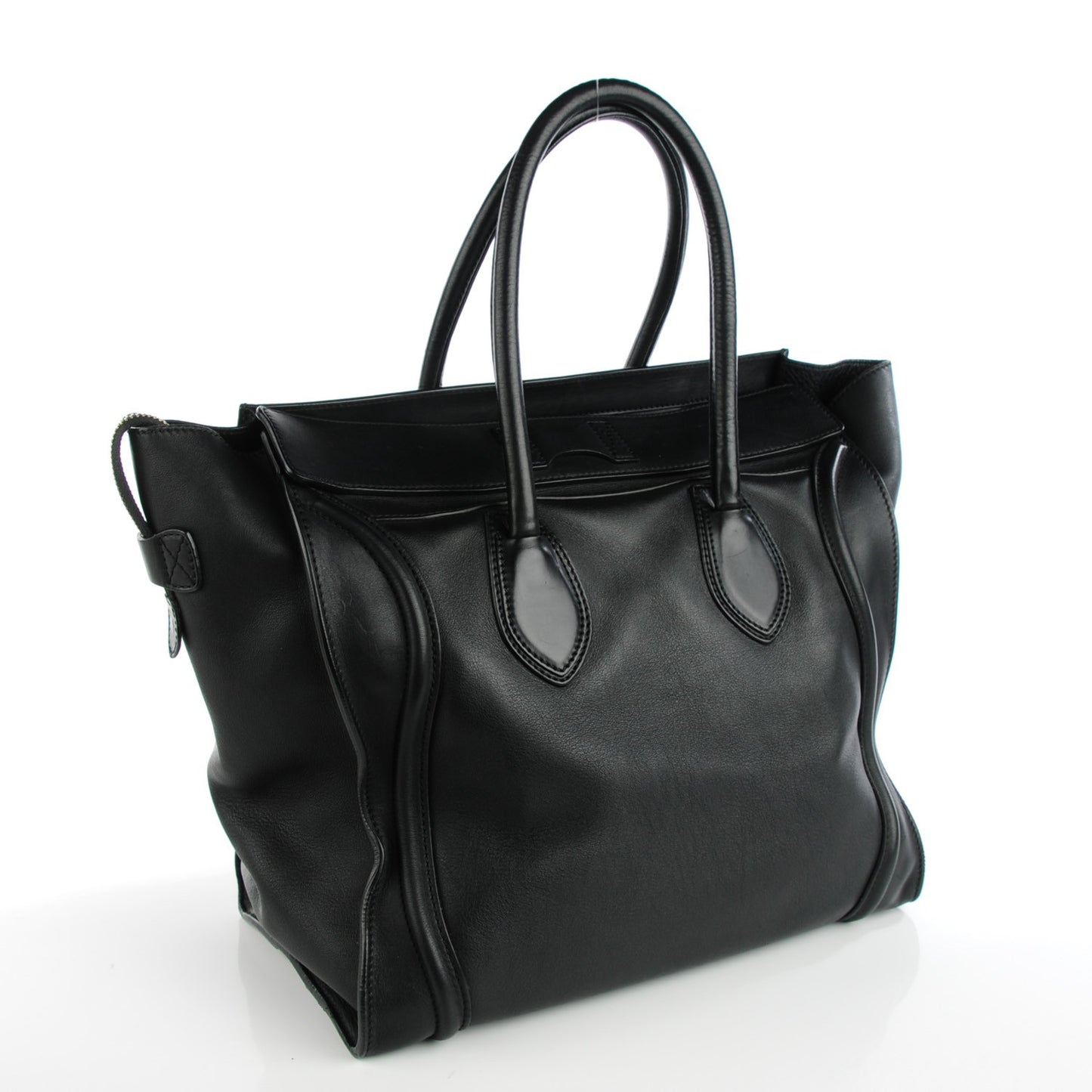 Smooth Calfskin Medium Luggage Black