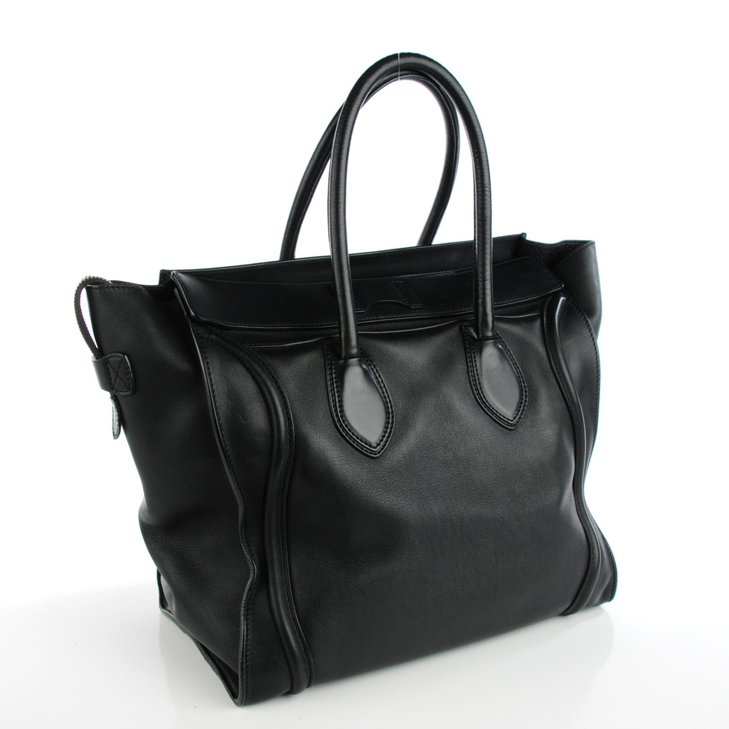 Celine Smooth Calfskin Medium Luggage Black 3 of 9