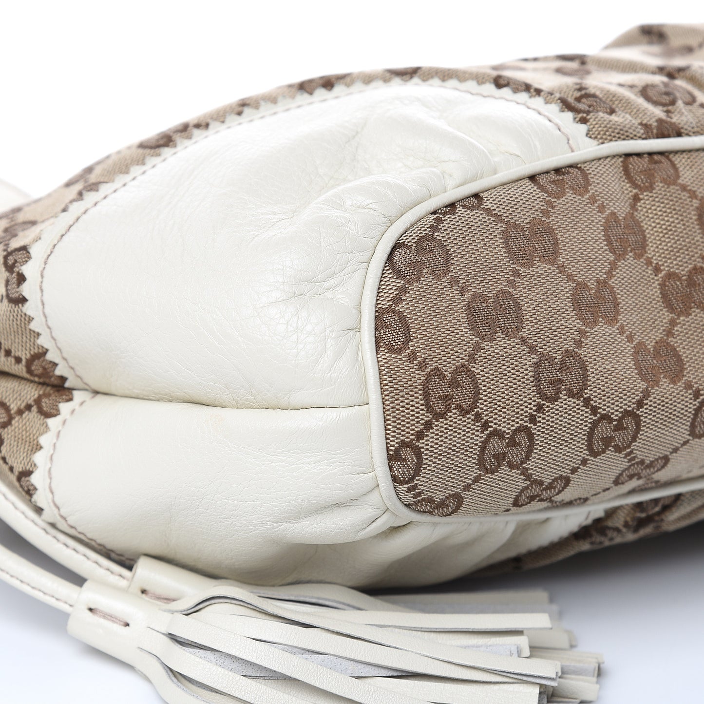 Monogram Small Tribeca Tote Off White
