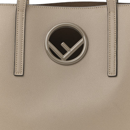 Fendi Vitello Vienna Enamel F is Fendi Shopping Tote Tortora Taupe 8 of 10