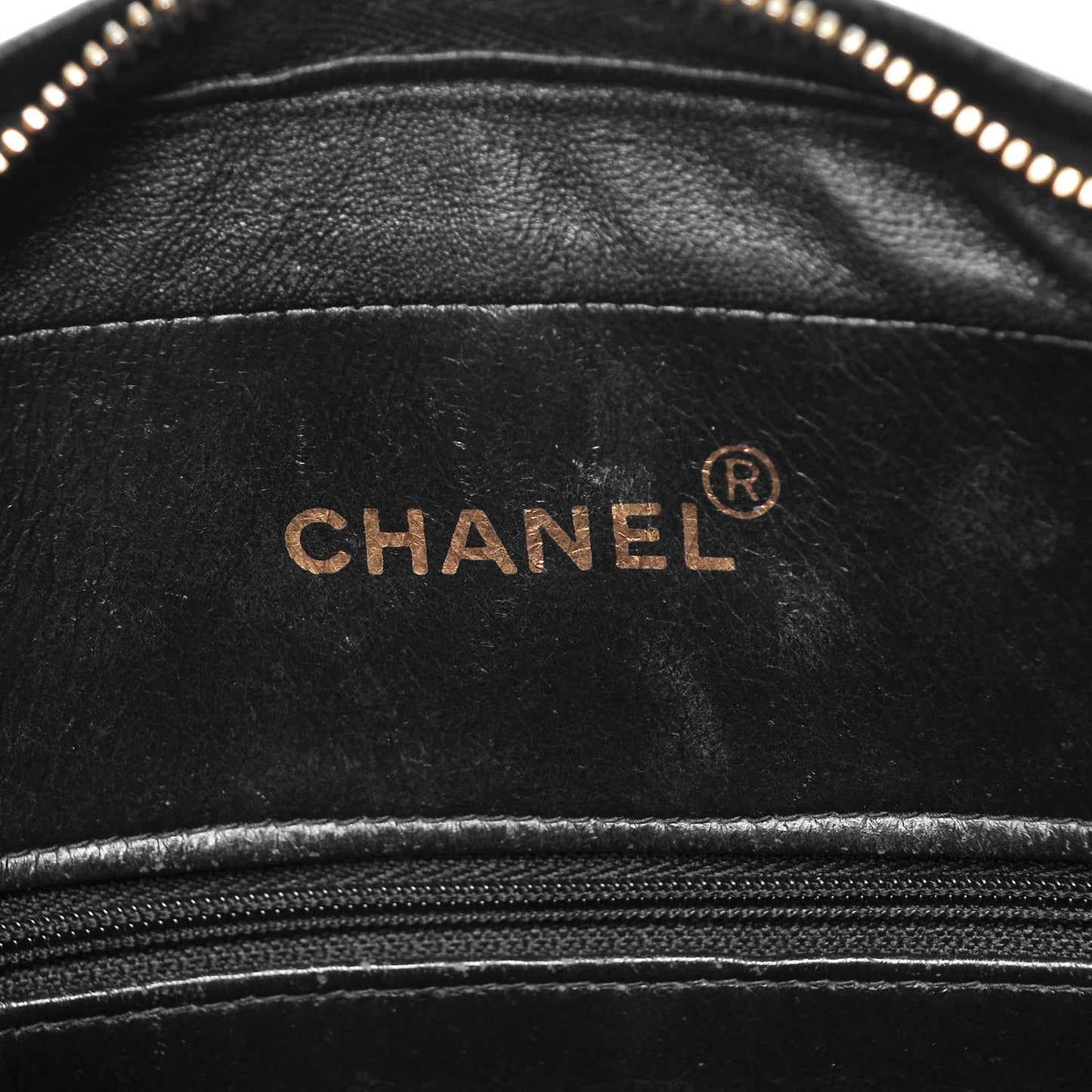 Caviar Vertical Quilt Camera Bag Black