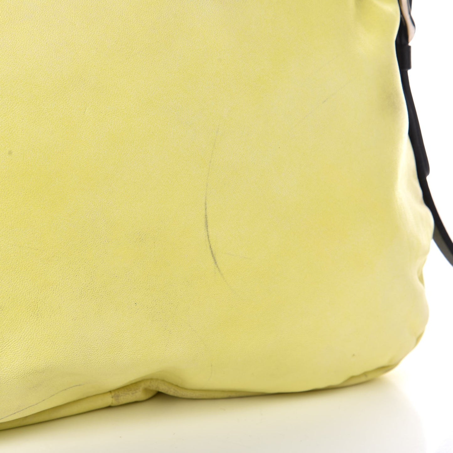 Lambskin Small Biker Hobo Yellow