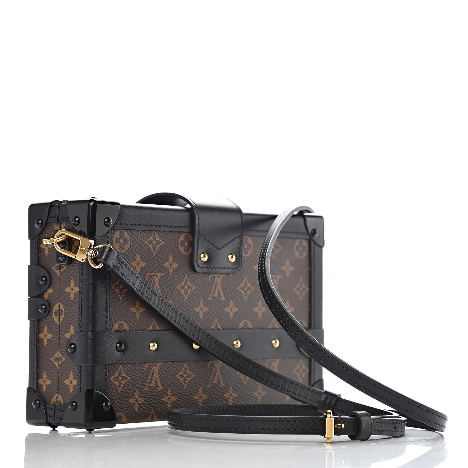 Louis Vuitton Monogram Petite Malle Black 3 of 8