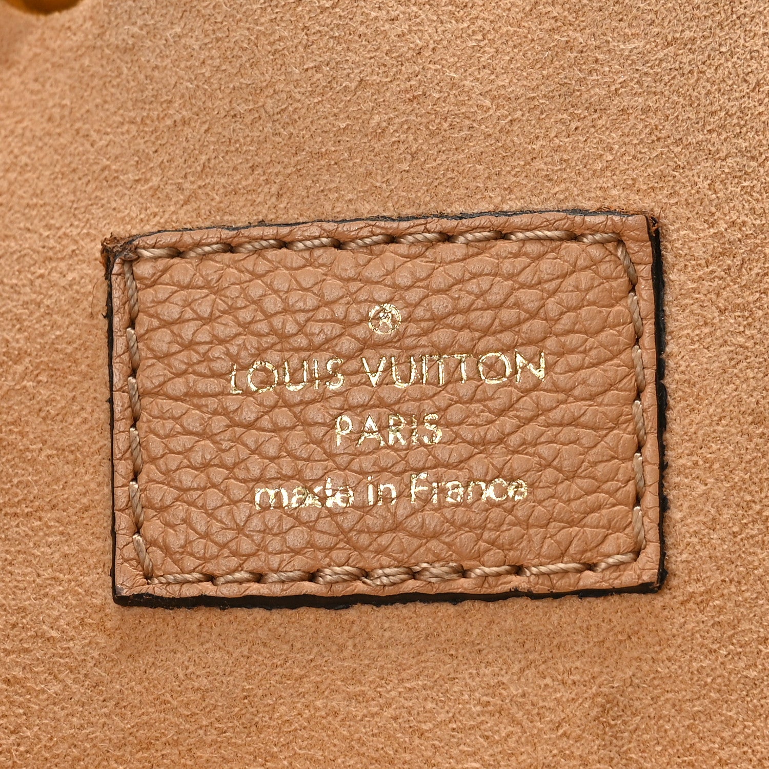 Louis Vuitton Calfskin Lockme Bucket MM Arizona Beige 6 of 11