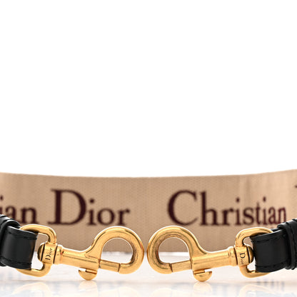 Christian Dior Canvas Embroidered Shoulder Strap Burgundy 5 of 5