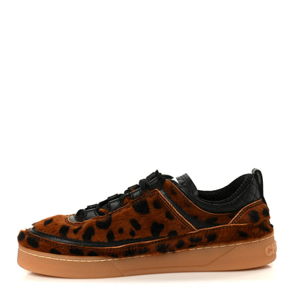 Chanel Lambskin Cheetah Print Quilted Sneakers 37 Brown Black 1 of 11