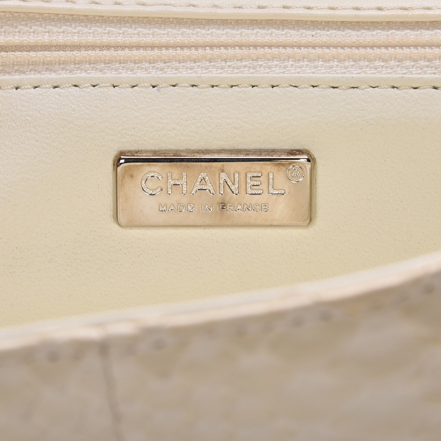 Chanel Python East West Flap White 5 of 7