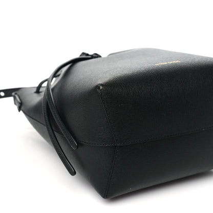 Mansur Gavriel Saffiano Mini Bucket Bag Black Flamma 9 of 13