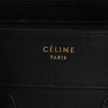 Celine Smooth Calfskin Micro Luggage Black 5 of 8