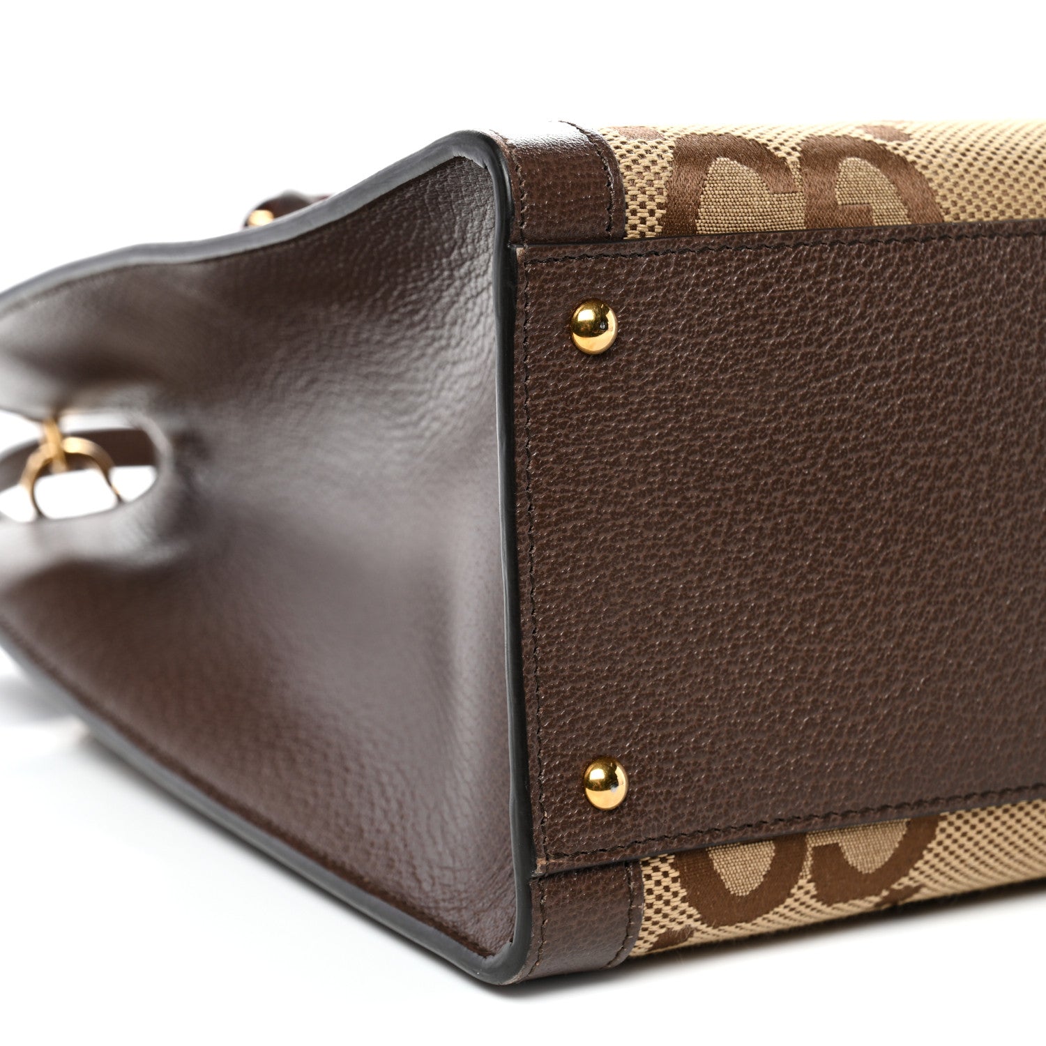 Gucci Monogram Jumbo GG Textured Dollar Calfskin Medium Diana Tote Bag Camel Ebony New Acero Pomegranate Red 10 of 11