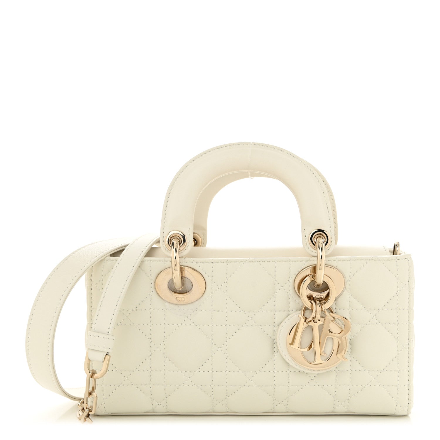 Christian Dior Lambskin Cannage Small Lady D-Joy Latte 1 of 10
