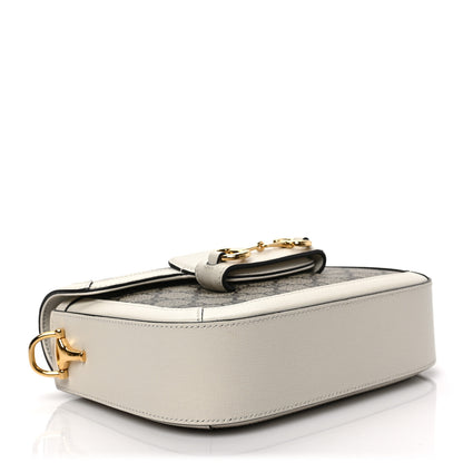 Gucci GG Supreme Monogram Web Mini Horsebit 1955 Shoulder Bag Beige Mystic White 4 of 8