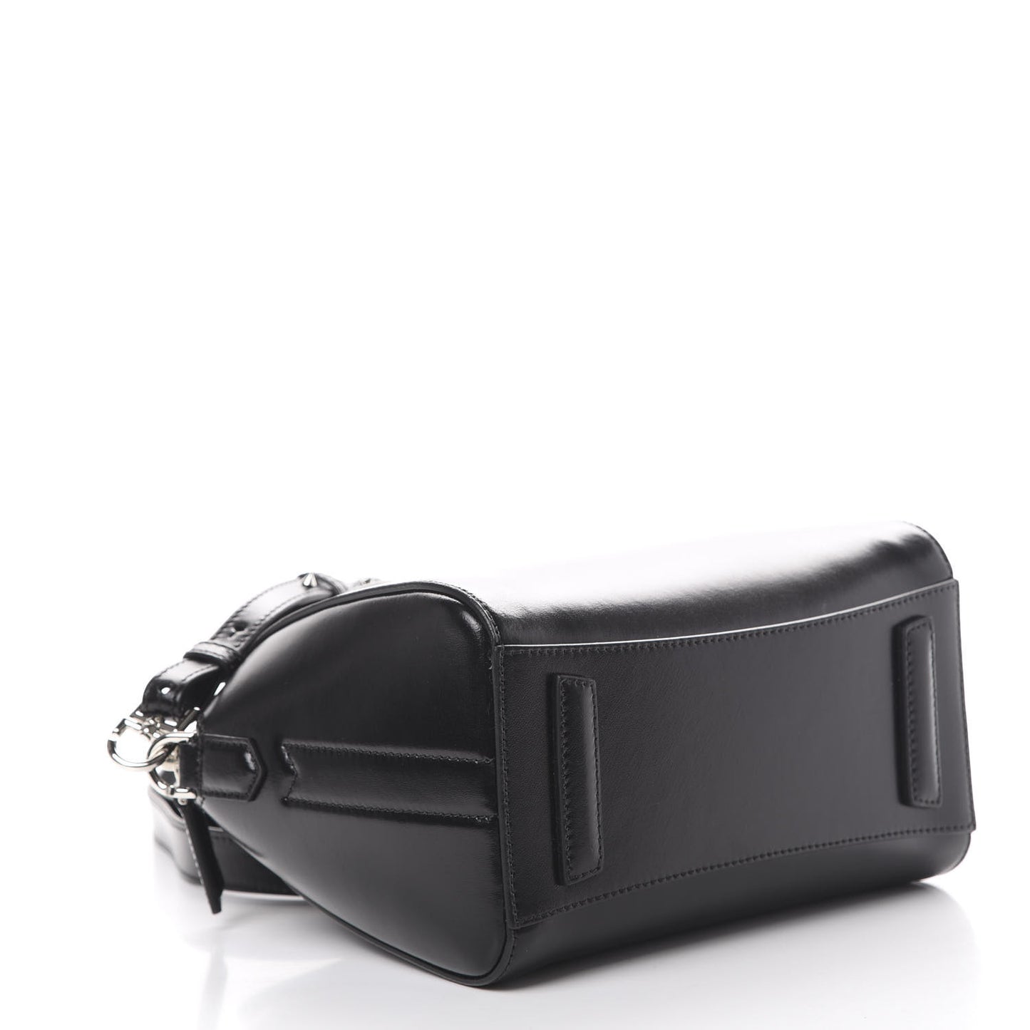Shiny Lord Calfskin Mini Antigona Black
