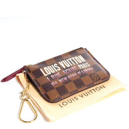 Louis Vuitton Damier Ebene Scribe Affiche Key Pouch 4 of 7