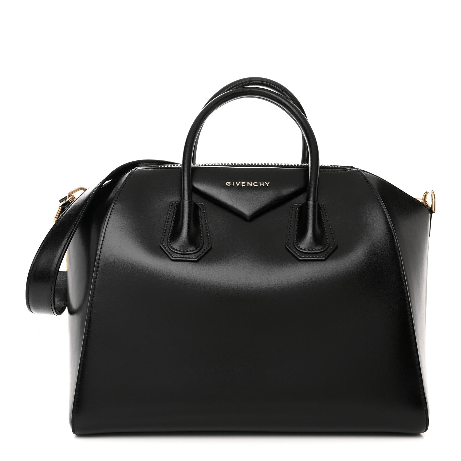 Givenchy Shiny Lord Calfskin Medium Antigona Black 1 of 11