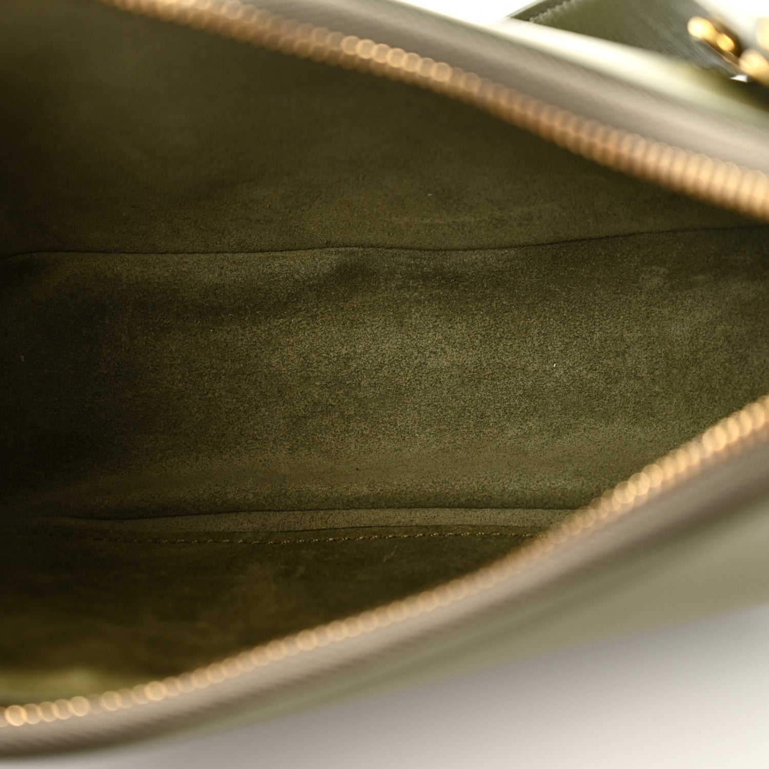 Celine Smooth Calfskin Medium Strap Ava Shoulder Bag Dark Olive 5 of 10