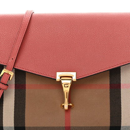 Burberry Derby Calfskin House Check Small Macken Crossbody Bag Copper Pink 9 of 15