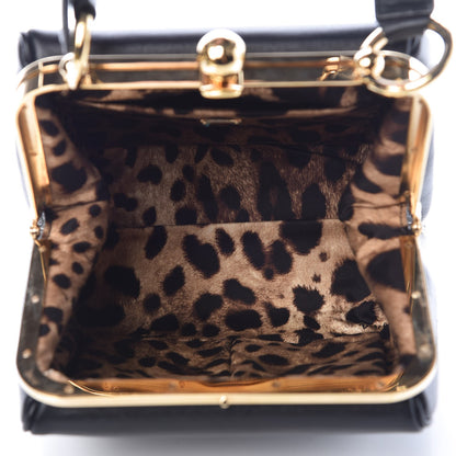 Dolce & Gabbana Calfskin Agata Shoulder Bag Black 5 of 6