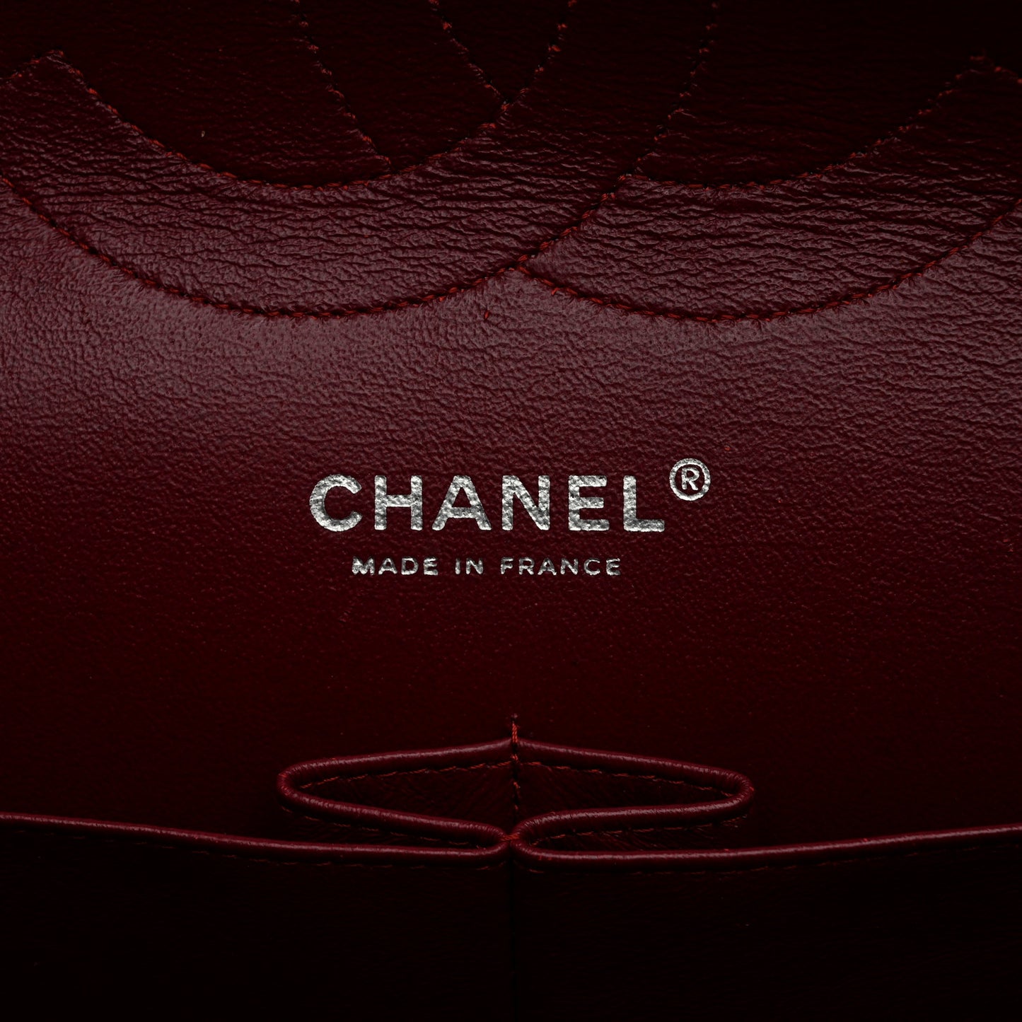 Patent Quilted Jumbo Double Flap Red