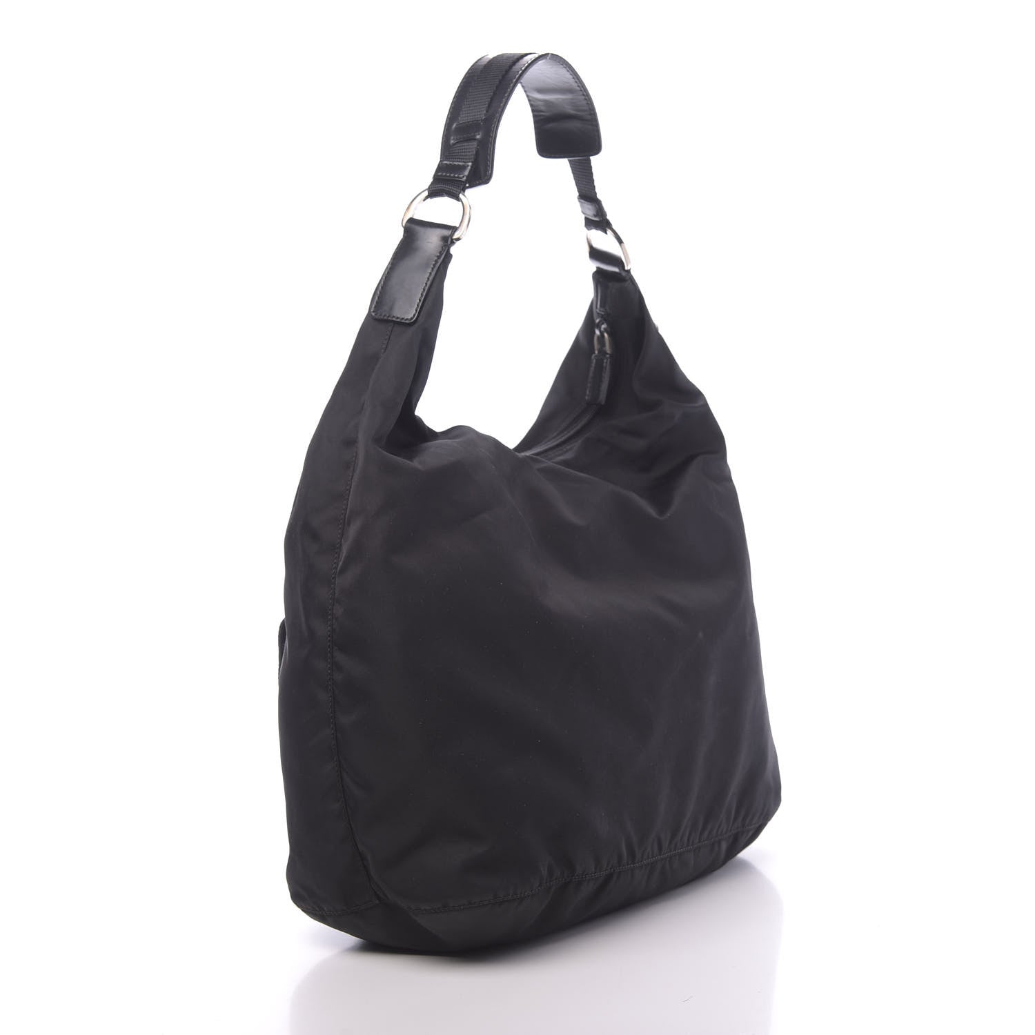 Prada Tessuto Nylon Hobo Black 3 of 10