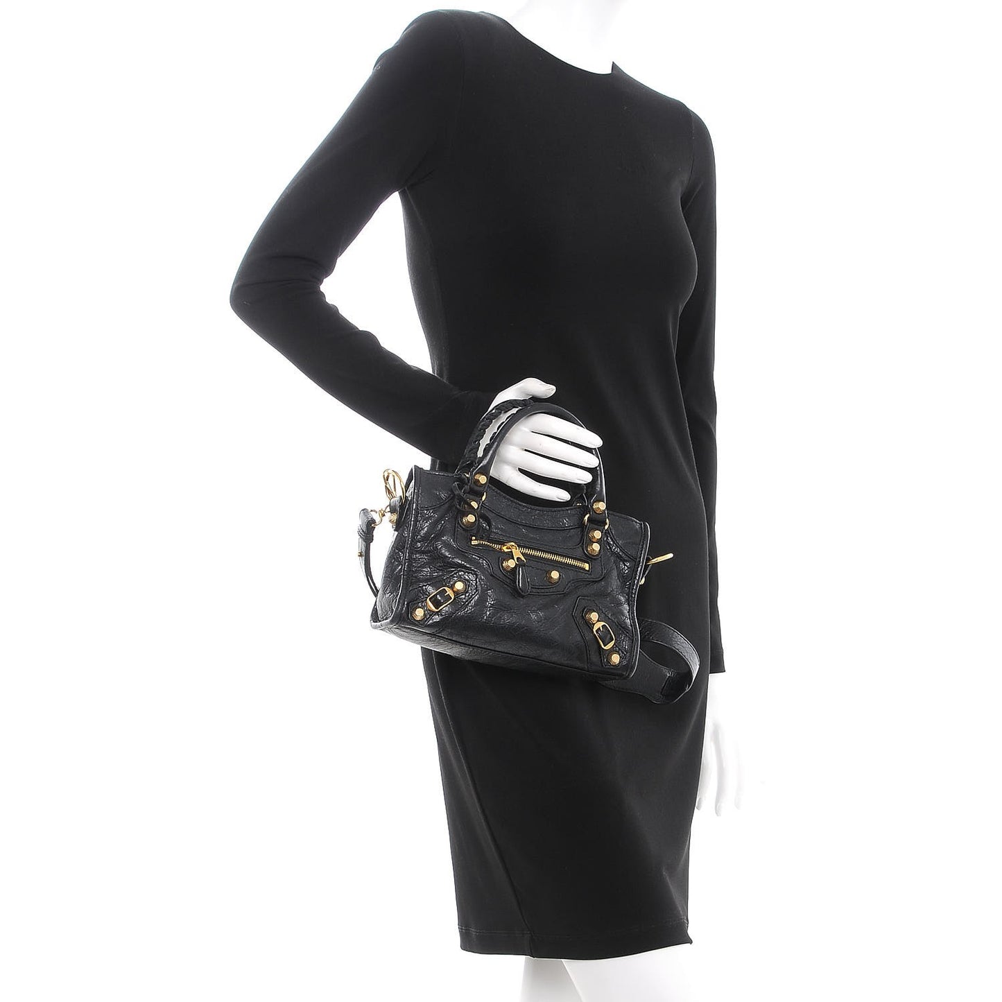 Agneau Giant 12 Gold Hardware Mini City Black