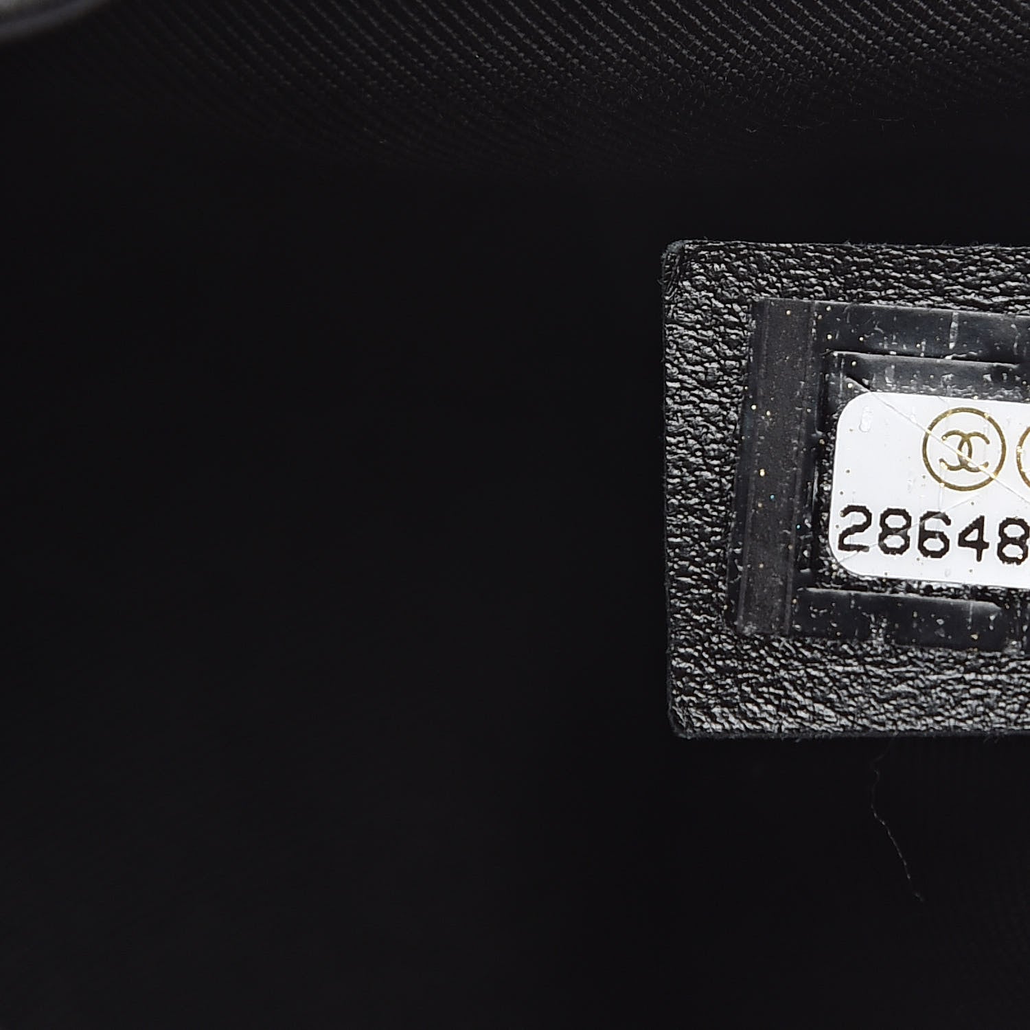 Chanel Calfskin Stitched Mini Drawstring CC Bag Black 7 of 11