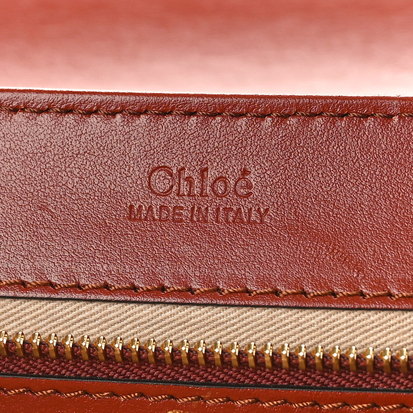 Chloe Calfskin Small C Double Carry Sepia Brown 7 of 9