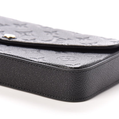 Louis Vuitton Empreinte Pochette Felicie Chain Wallet Black 7 of 12