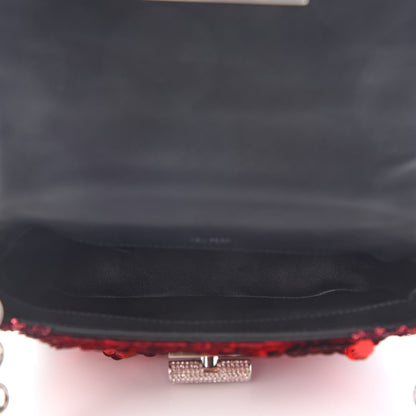 Tom Ford Sequin Kiss Large Natalia Bag Red 5 of 8
