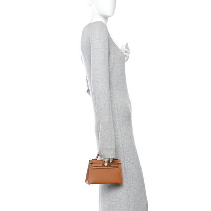 Hermes Epsom Mini Kelly Sellier 20 Gold 2 of 10