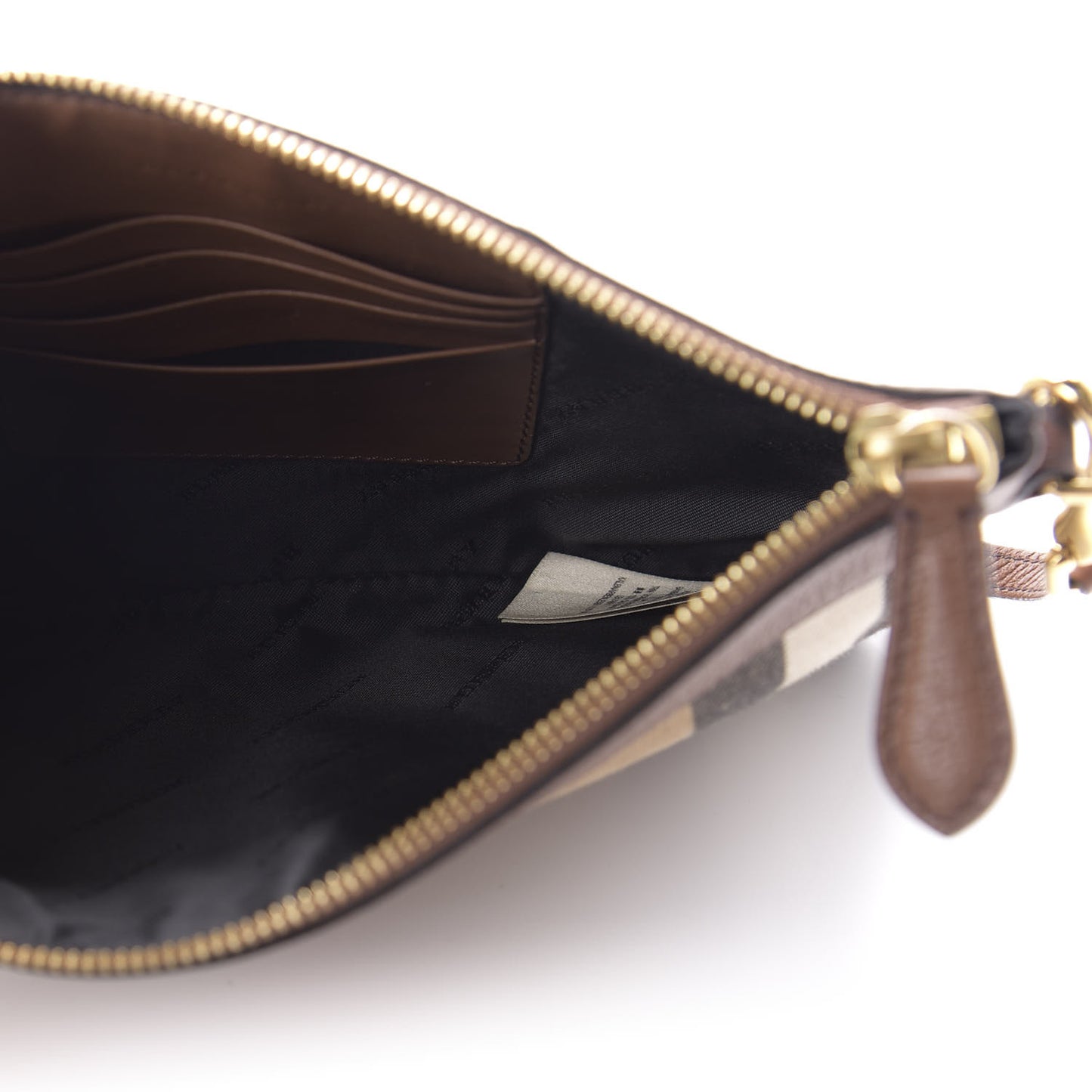 House Check Derby Peyton Crossbody Clutch Bag Tan