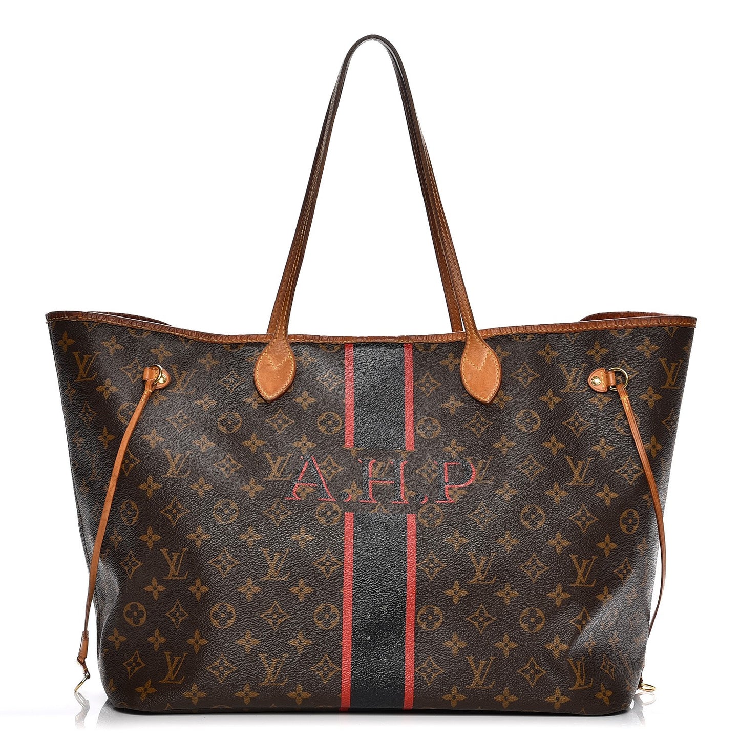 Monogram My LV Heritage Neverfull GM Rouge Black