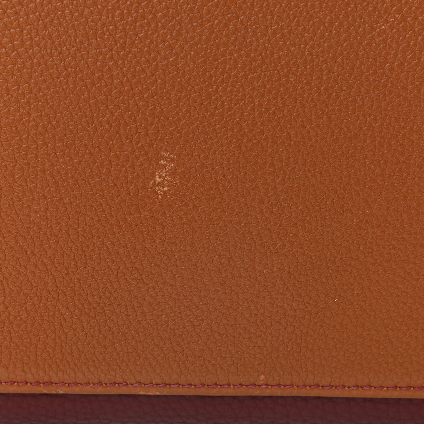 Togo Tri-Color Kelly Retourne 32 Rouge H Gold Havane
