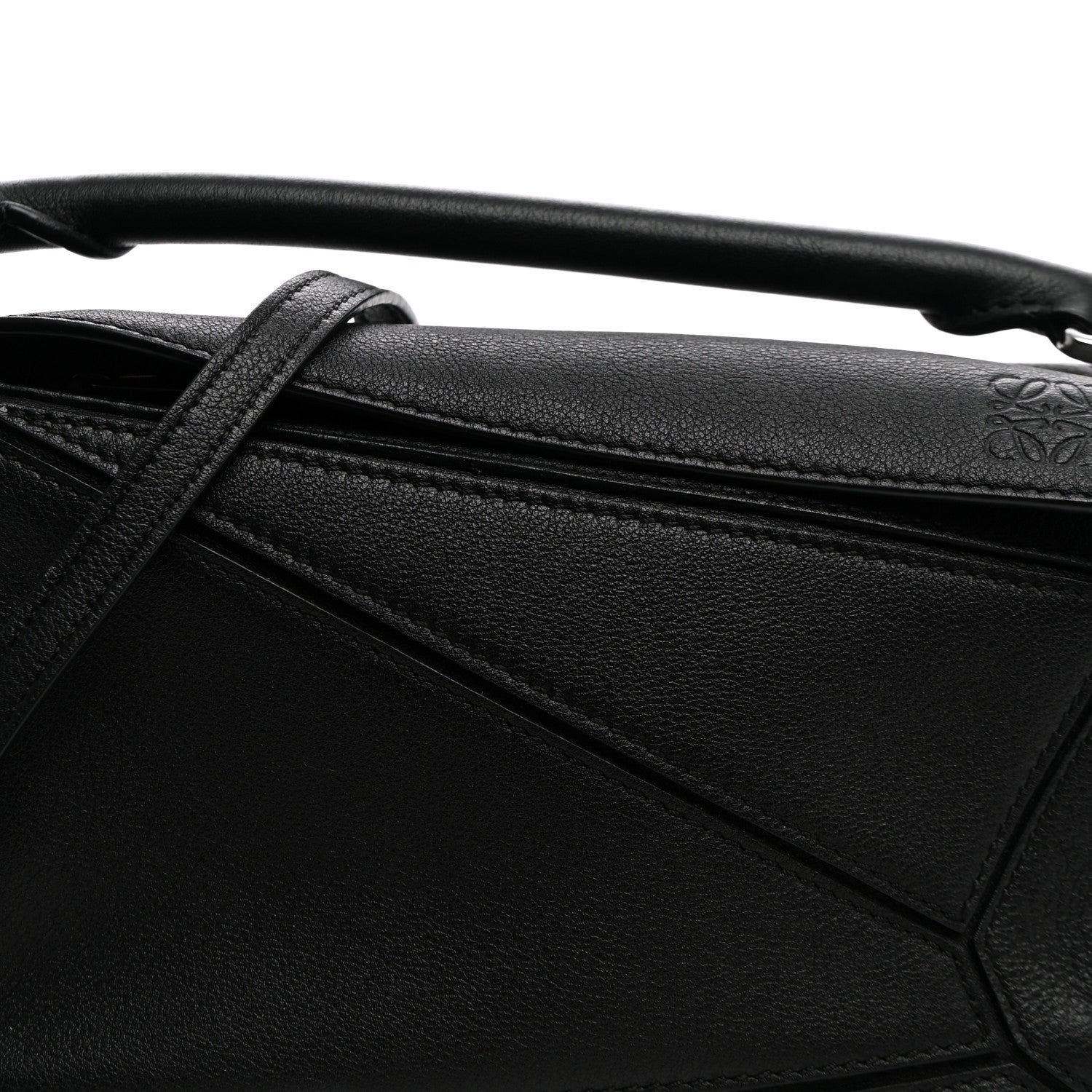 Loewe Calfskin Mini Puzzle Edge Bag Black 8 of 10