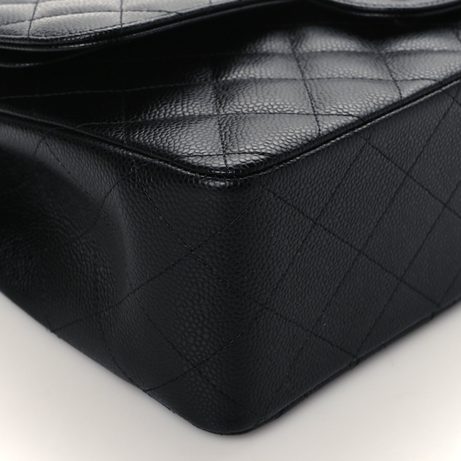 Chanel Caviar Quilted Jumbo Double Flap Black 9 of 10