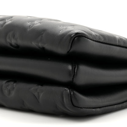 Louis Vuitton Lambskin Embossed Monogram Coussin PM Black 17 of 19