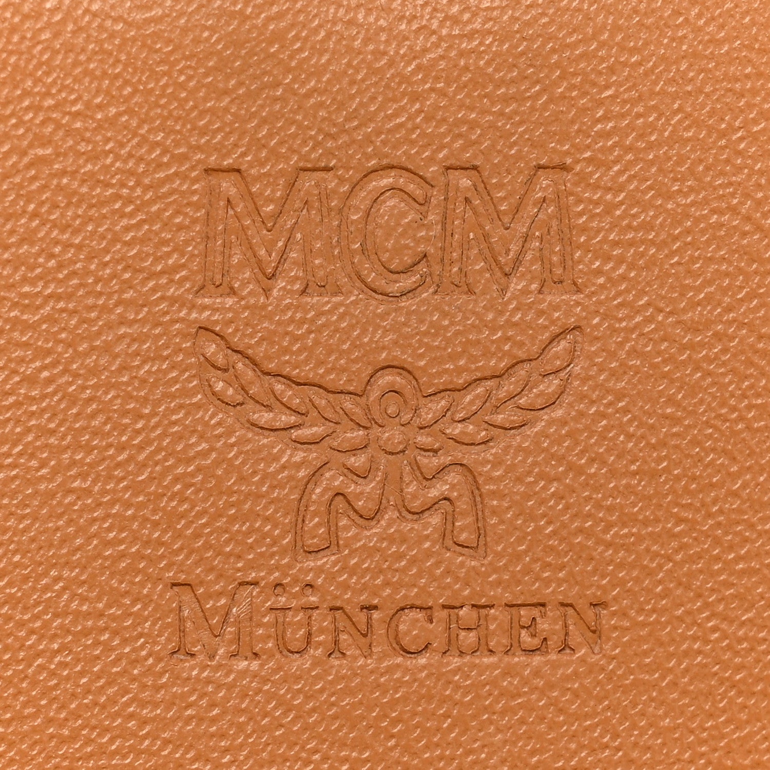 MCM Visetos Studded Chain Wallet Cognac 5 of 9