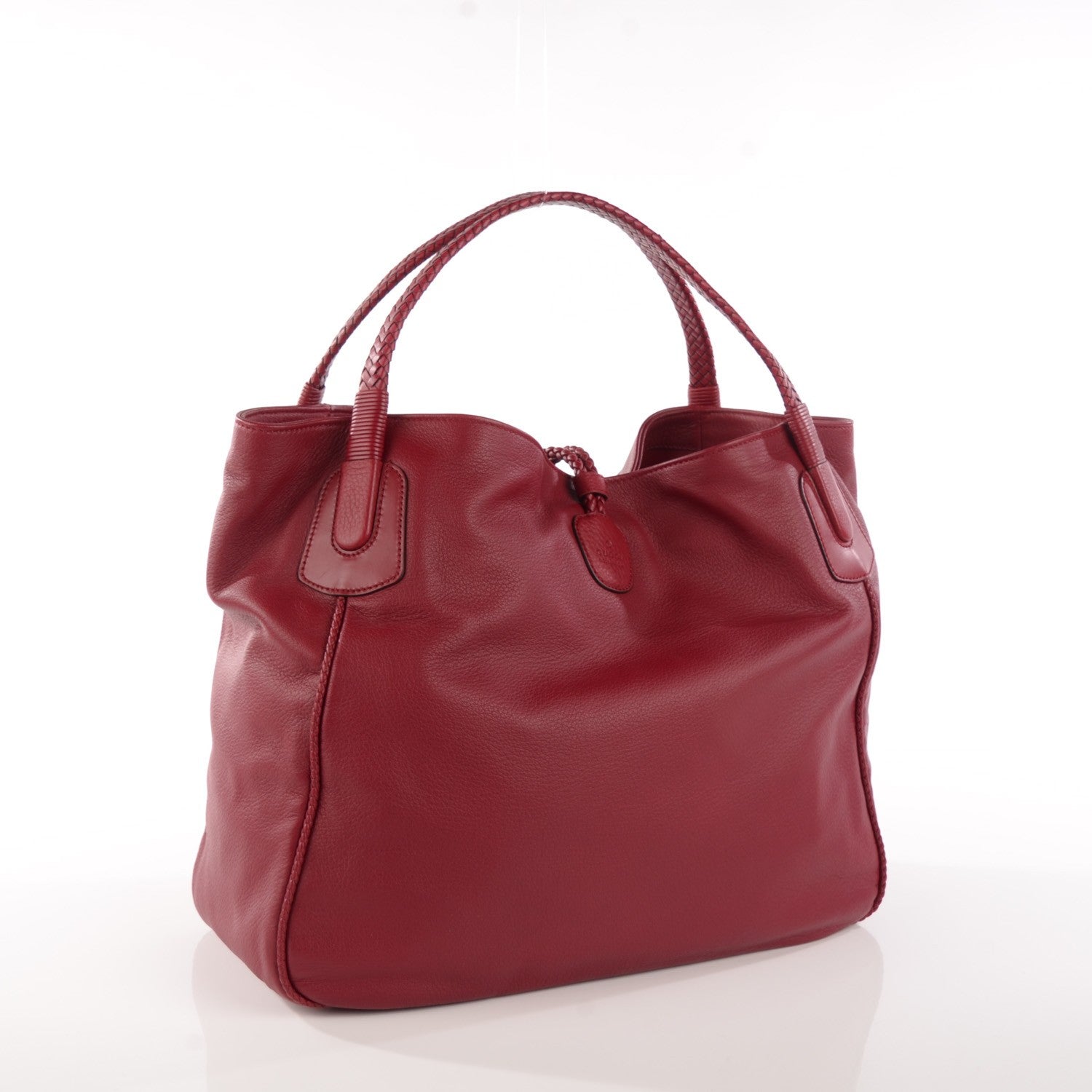 Gucci Deerskin Large Hip Bamboo Shoulder Bag Raspberry Candy 3 of 8