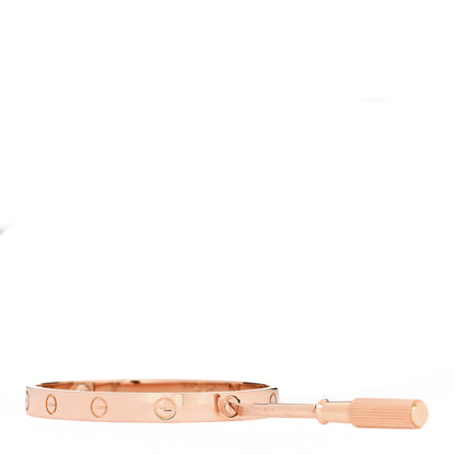 Cartier 18K Pink Gold LOVE Bracelet 17 3 of 6