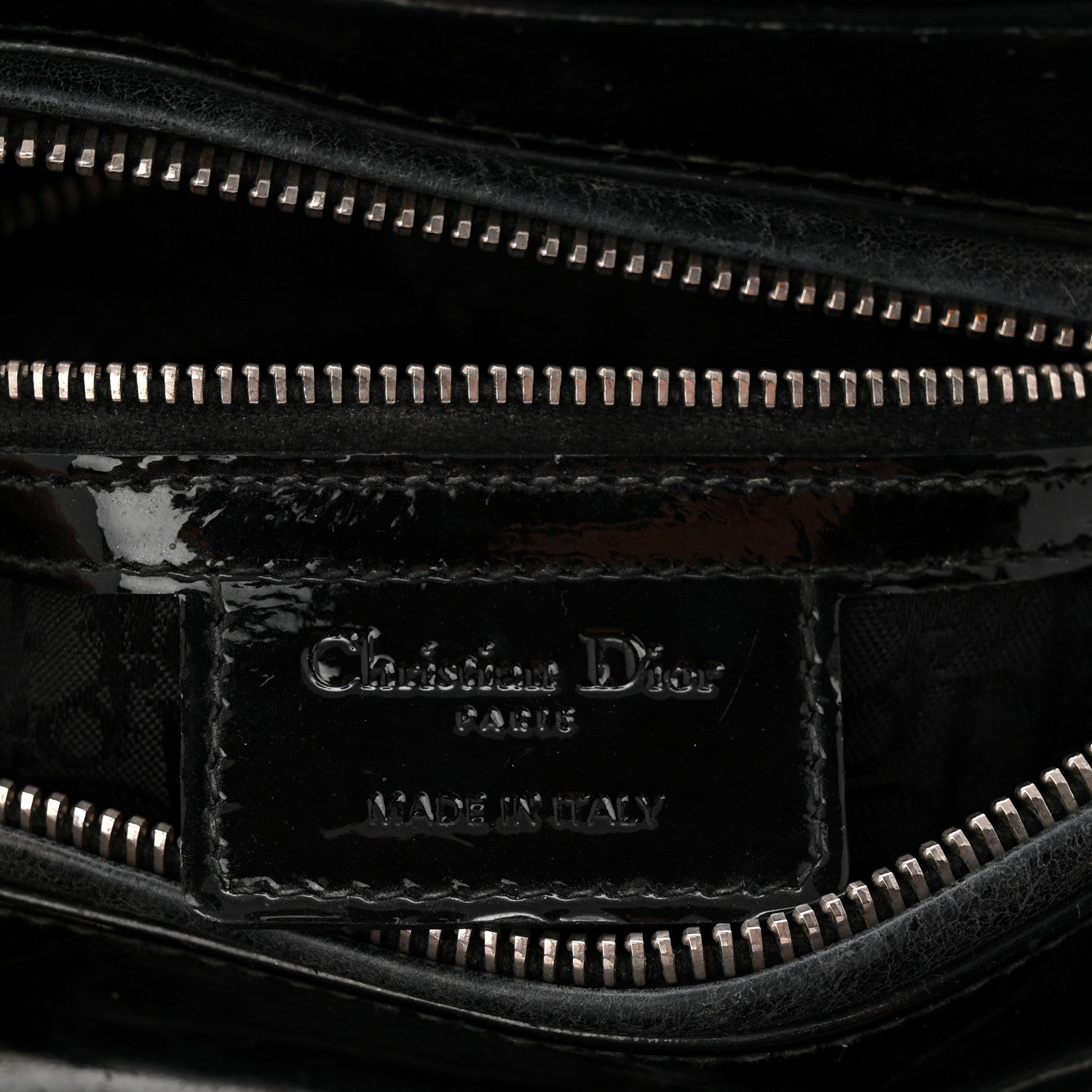 Christian Dior Patent Cannage Medium Lady Dior Black 1886694