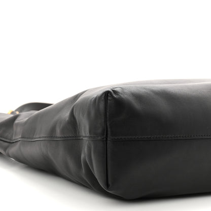 Prada Soft Calf Shopping Tote Black 9 of 10
