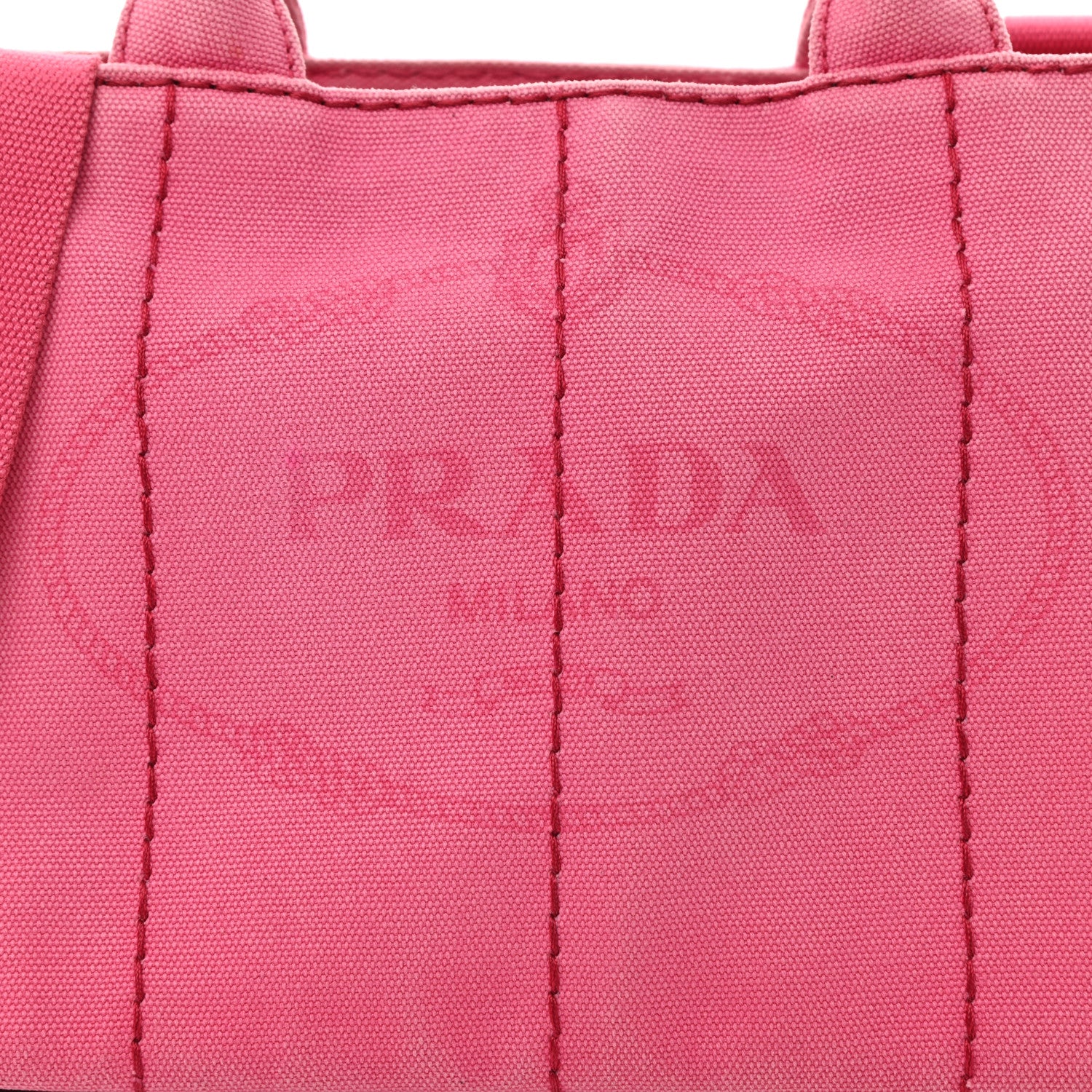 Prada Canapa Small Logo Tote Fuxia 9 of 13