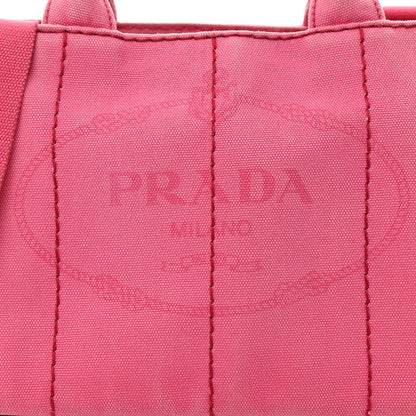 Prada Canapa Small Logo Tote Fuxia 9 of 13