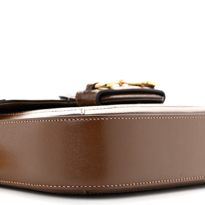 Gucci GG Supreme Monogram Web Mini Horsebit 1955 Shoulder Bag Beige Brown Sugar 9 of 10