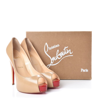 Christian Louboutin Kid Patent Vendome 120 Pumps 39.5 Corde Red 9 of 9