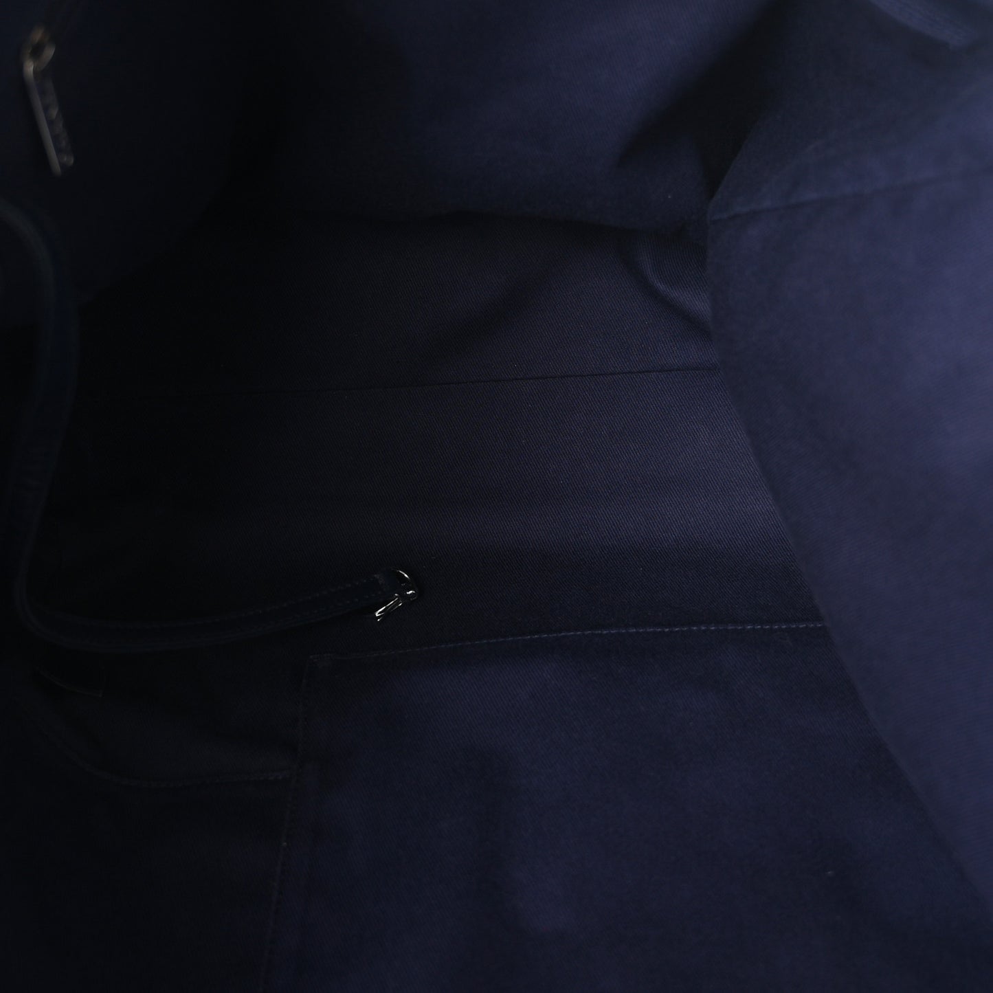 Canvas Sequin Medium Deauville Tote Navy