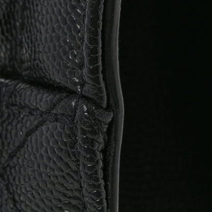 Saint Laurent Grain De Poudre Textured Mixed Matelasse Triquilt Medium Monogram Monochrome Satchel Black 12 of 12
